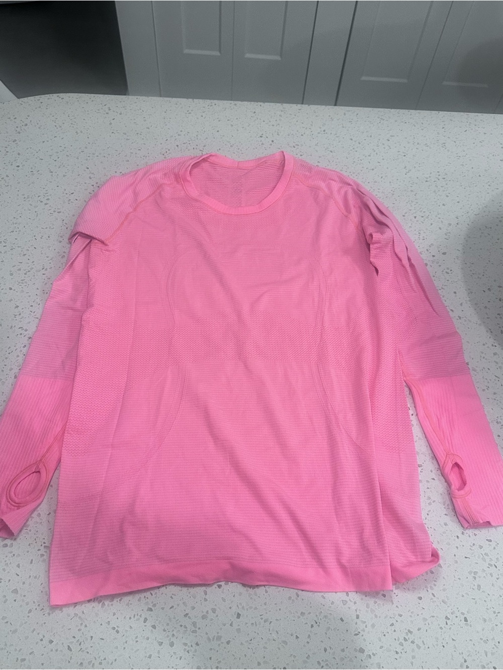 Lululemon Sifty Tech Coral Long Sleeve Performance Tee